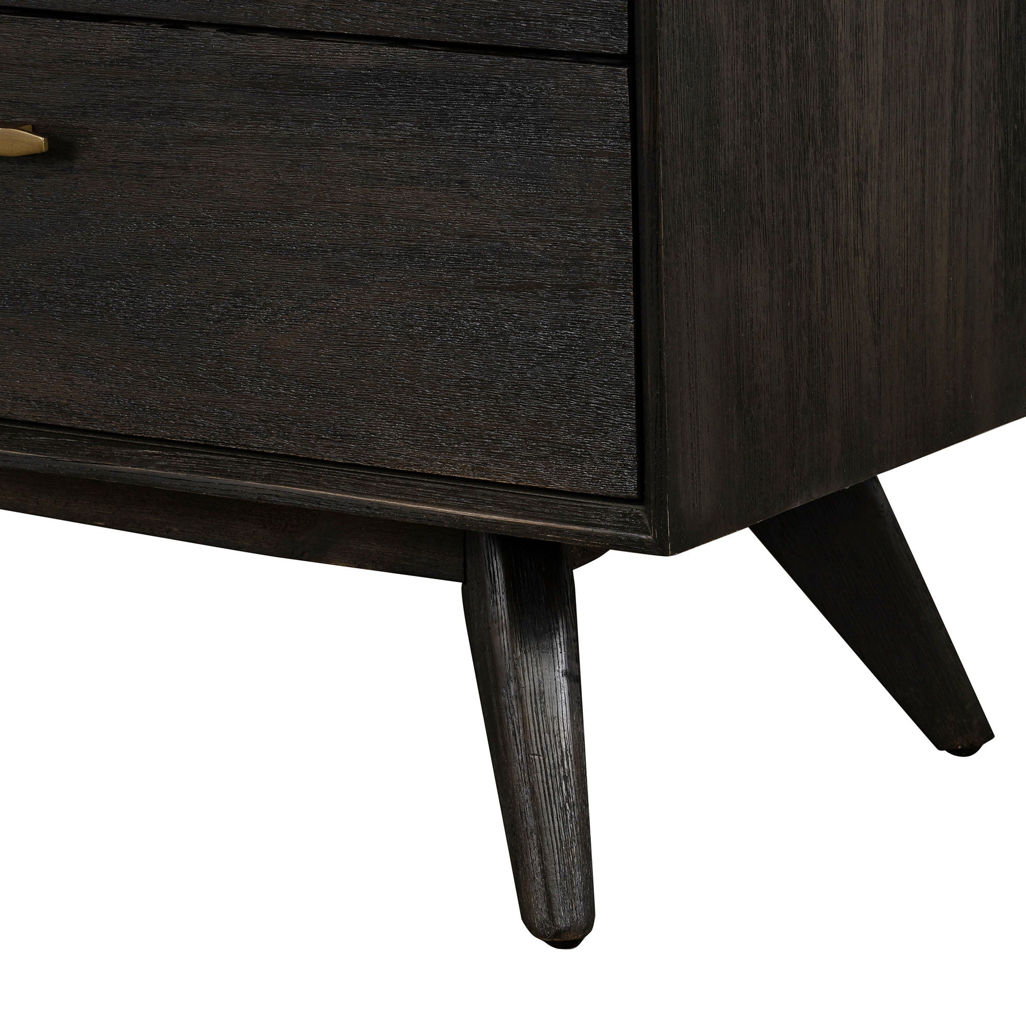 Solid Wood Six Drawer Dresser - Brown