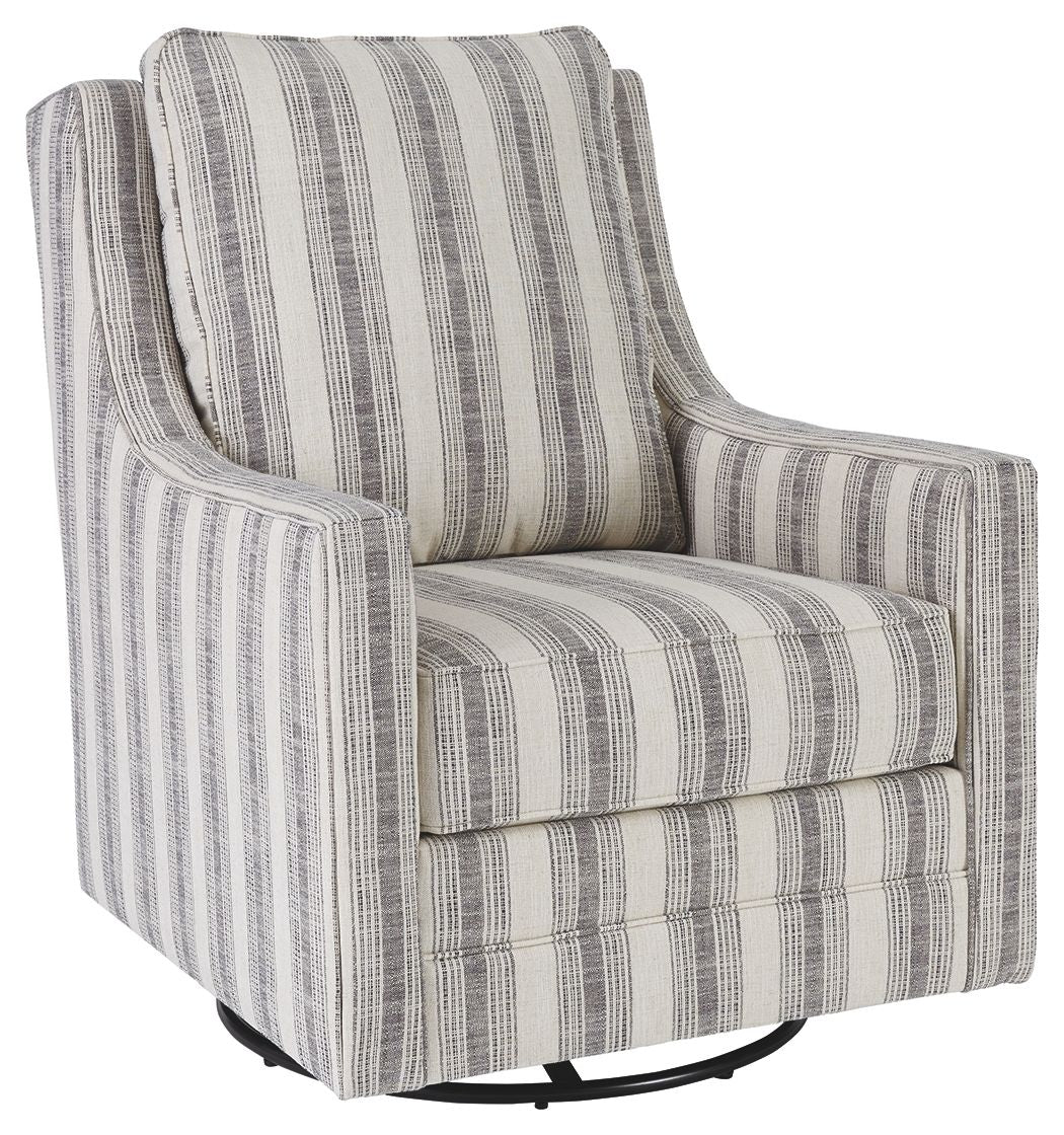 Kambria - Swivel Glider Accent Chair Pearl Silver by Signature Design by Ashley® | Bel Furniture