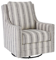 Kambria - Swivel Glider Accent Chair Pearl Silver by Signature Design by Ashley® | Bel Furniture