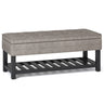 Cosmopolitan - Storage Ottoman Bench With Open Bottom - view 6