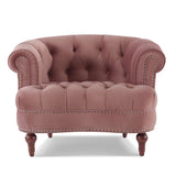 La Rosa - Victorian Tufted Upholstered Accent Chair