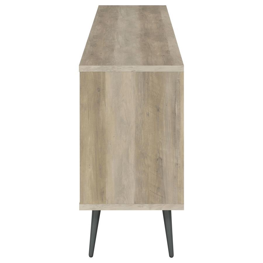 Maeve - 2 Door Engineered Wood Cabinet - Antique Pine And Gray