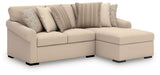 LadyMae - Sectional Beige 2 Pc. Right Arm Facing Corner Chaise Sectional by Benchcraft® | Bel Furniture