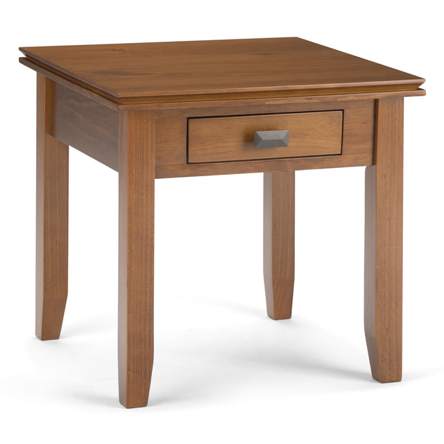 Artisan - Handcrafted End Table Light Brown by Simpli-Home | Bel Furniture