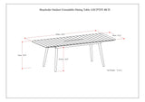 Beachside - Outdoor Extendable Dining Table - Light Teak by Simpli-Home | Bel Furniture