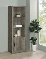 Burke - 3-Shelf Engineered Wood Media Tower - Gray Driftwood by Coaster Fine Furniture | Bel Furniture