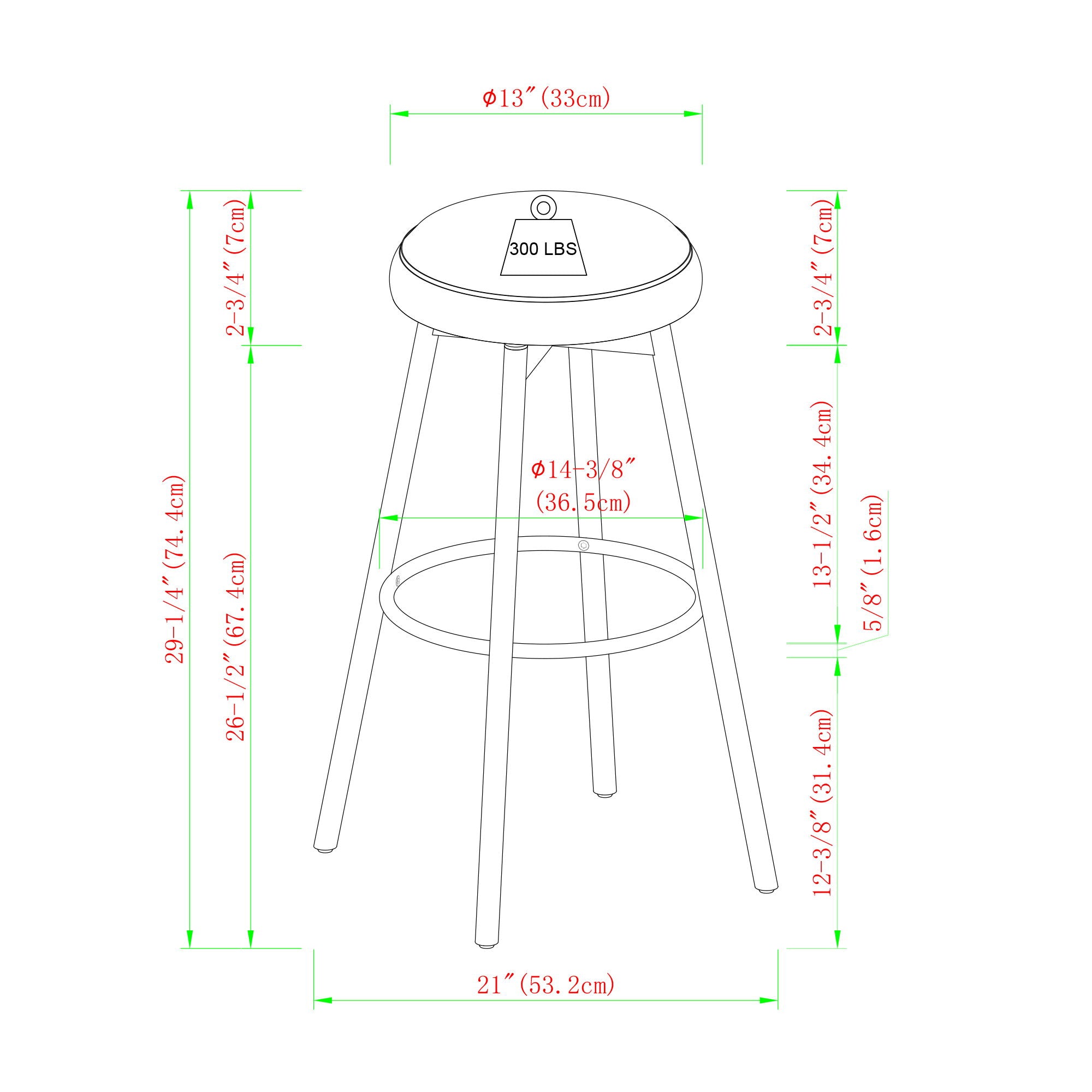 Modern Glam Upholstered Faux Velvet Bar Stool