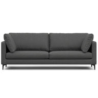 Ava - Mid Century Sofa, Upholstered Dark Gray 38"W x 90.6"D x 34"H by Simpli-Home | Bel Furniture