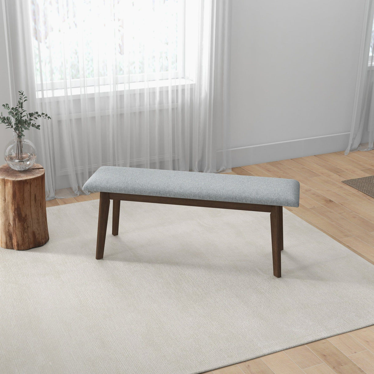 Carlos - Upholstered Bench by Ashcroft Furniture | Bel Furniture