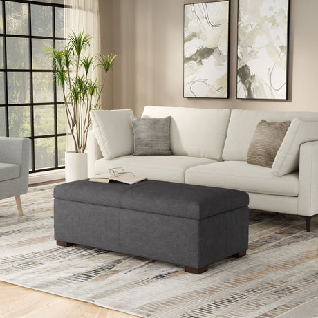 Gabbie - Coffee Table Upholstered Storage Ottoman - view 30