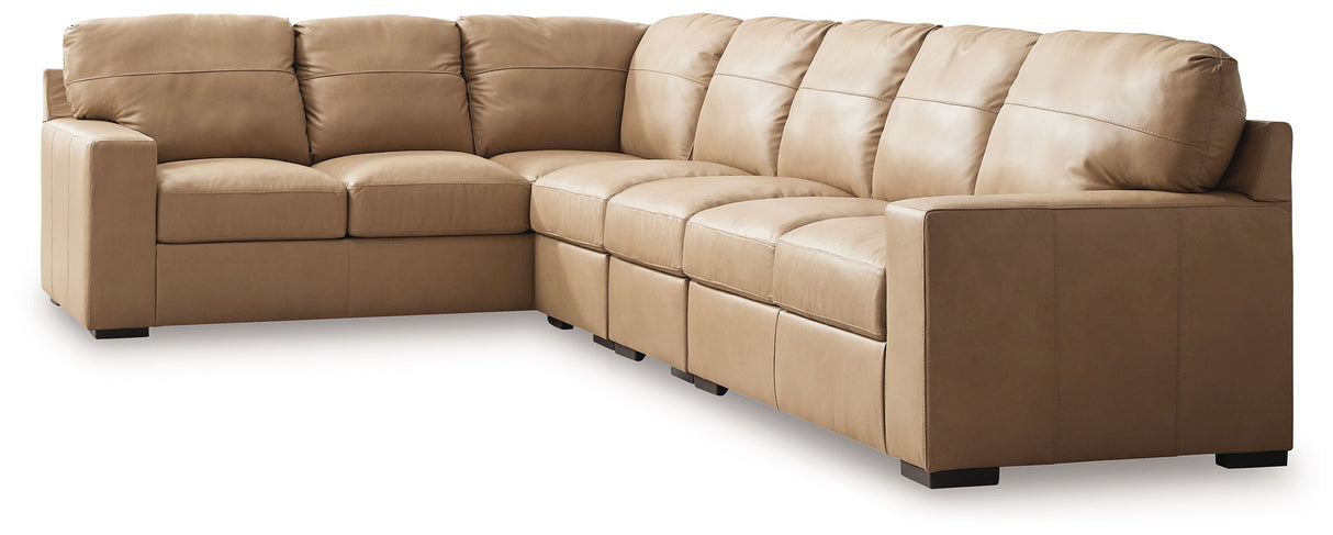 Bandon - Sectional Light Brown 4 Pc. Right Arm Facing Loveseat Sectional by Signature Design by Ashley® | Bel Furniture