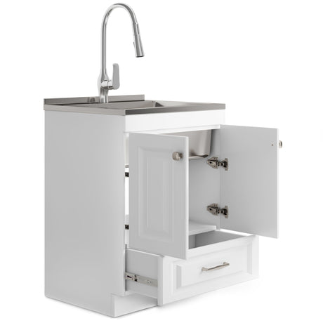 Lawrence - Laundry Cabinet With Faucet And Stainless Steel Sink - view 13