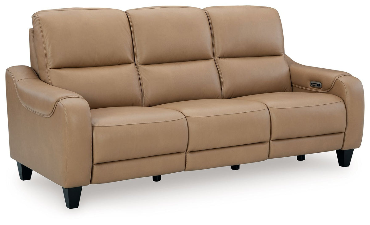 Mosswell Power Reclining Sofa With Adj Headrest Toffee