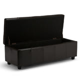 Castleford - Contemporary Storage Ottoman by Simpli-Home | Bel Furniture