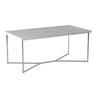 Modern Glam Metal And Faux Marble Coffee Table Gray by Walker Edison | Bel Furniture