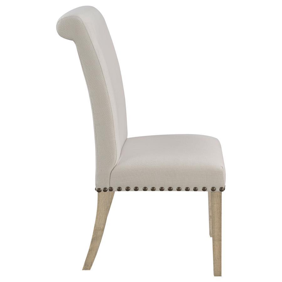 Salem - Fabric Upholstered Dining Side Chair (Set of 2) - Beige by CoasterEssence | Bel Furniture