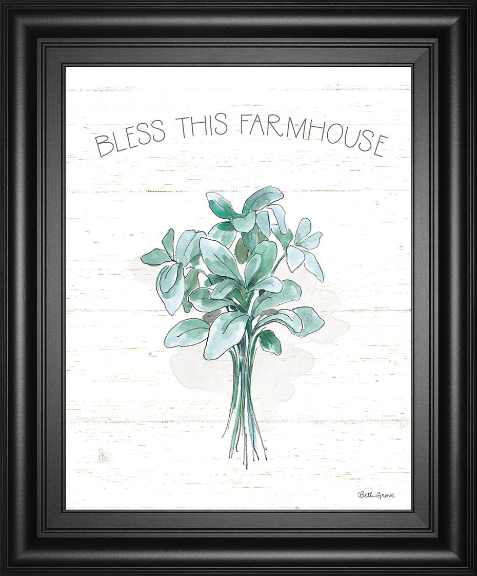 Farmhouse Cotton VI By Beth Grove - Framed Print Wall Art - White