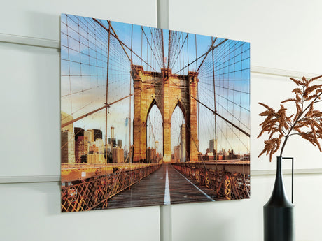 Shayward - Blue / Amber - Wall Art by Signature Design by Ashley® | Bel Furniture