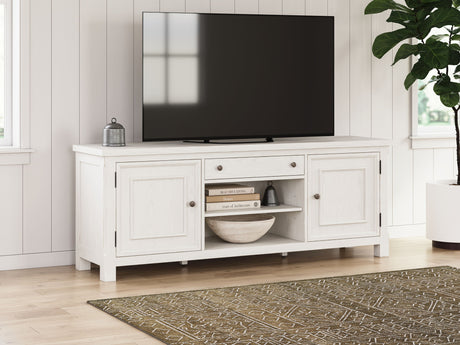 Robbinsdale - Extra Large TV Stand - Antique White - view 7