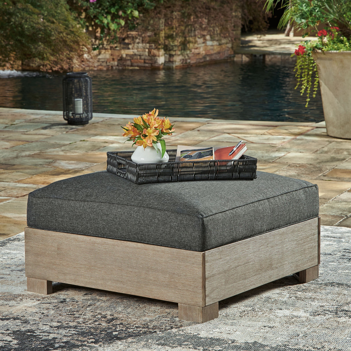Citrine Park - Brown - Ottoman With Cushion by Signature Design by Ashley® | Bel Furniture