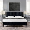 Aspen - Vertical Tufted Modern Headboard Platform Bed Set by Jennifer Taylor Home | Bel Furniture
