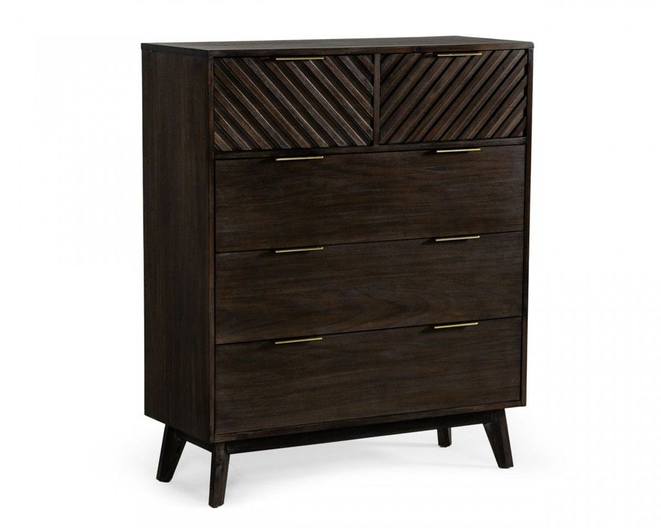 Five Drawer Dresser - Dark