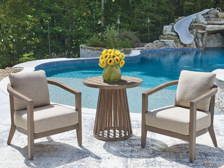 Joy Lagoon - Outdoor Chairs With Cushions/Table (Set of 3) - Beige - view 8