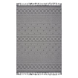 Guros - 6' X 9' Geometric Indoor / Outdoor Area Rug - Gray / White