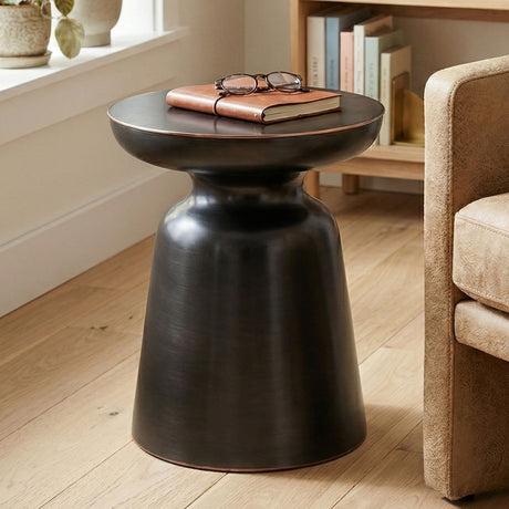 Toby - Handcrafted Metal Accent Table - view 13
