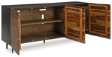 Darrey - Natural / Brown - Accent Cabinet by Signature Design by Ashley® | Bel Furniture