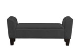 Mila - Velvet Ottoman Bench With Storage by Lilola Home | Bel Furniture