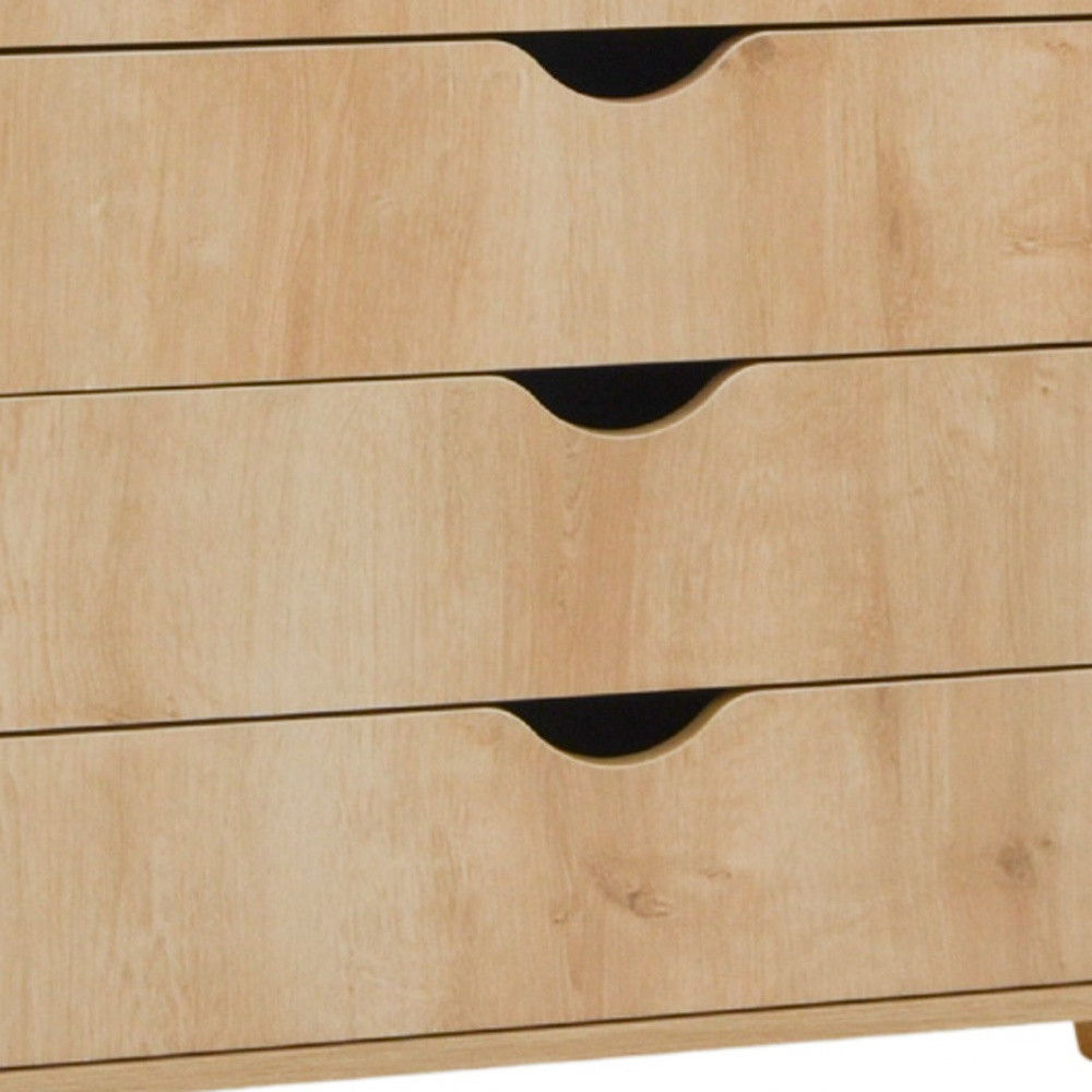 Solid Wood Four Drawer Dresser - Natural