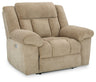 Tip-off - Power Recliner With Adj Headrest Beige by Signature Design by Ashley® | Bel Furniture