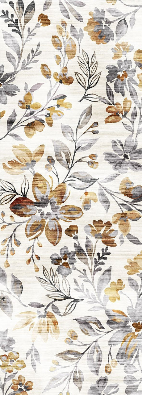 Sphinx - Washable Non - Slip Runner Rug Indoor & Outdoor Gray 66"W x 24"D x 0.04"H by Icona Home Decor | Bel Furniture