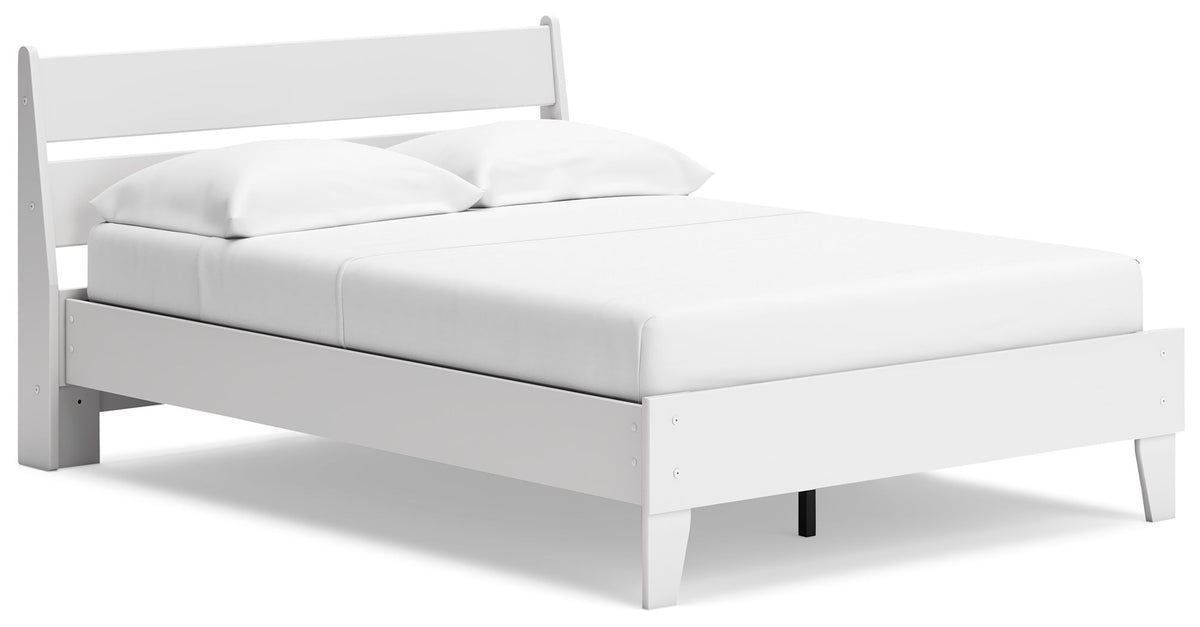 Socalle - Panel Platform Bed White Full by Millennium® by Ashley | Bel Furniture