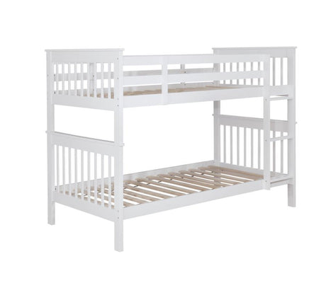 Chapman - Wood Bunk Bed White Twin over Twin by CoasterEveryday | Bel Furniture