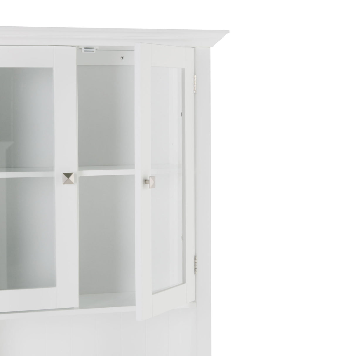 Acadian - Space Saver Cabinet - Pure White by Simpli-Home | Bel Furniture