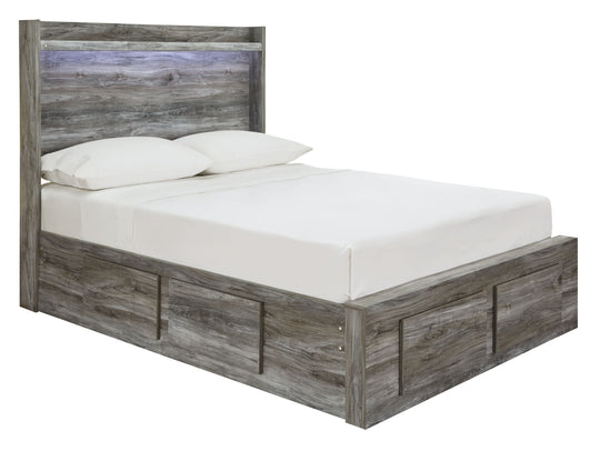 Baystorm - Panel Bed Gray Full 6 Drawers by Signature Design by Ashley® | Bel Furniture