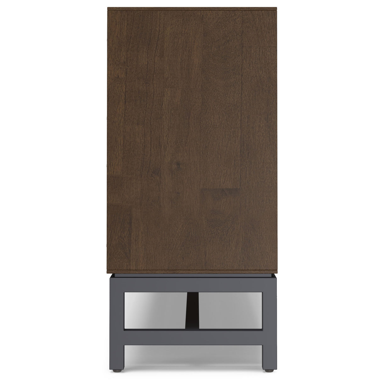 Banting - Low Wide Bookcase - Walnut Brown by Simpli-Home | Bel Furniture