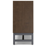 Banting - Low Wide Bookcase - Walnut Brown by Simpli-Home | Bel Furniture