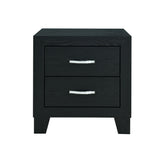 Carlos - Nightstand - Black by Global Furniture USA | Bel Furniture
