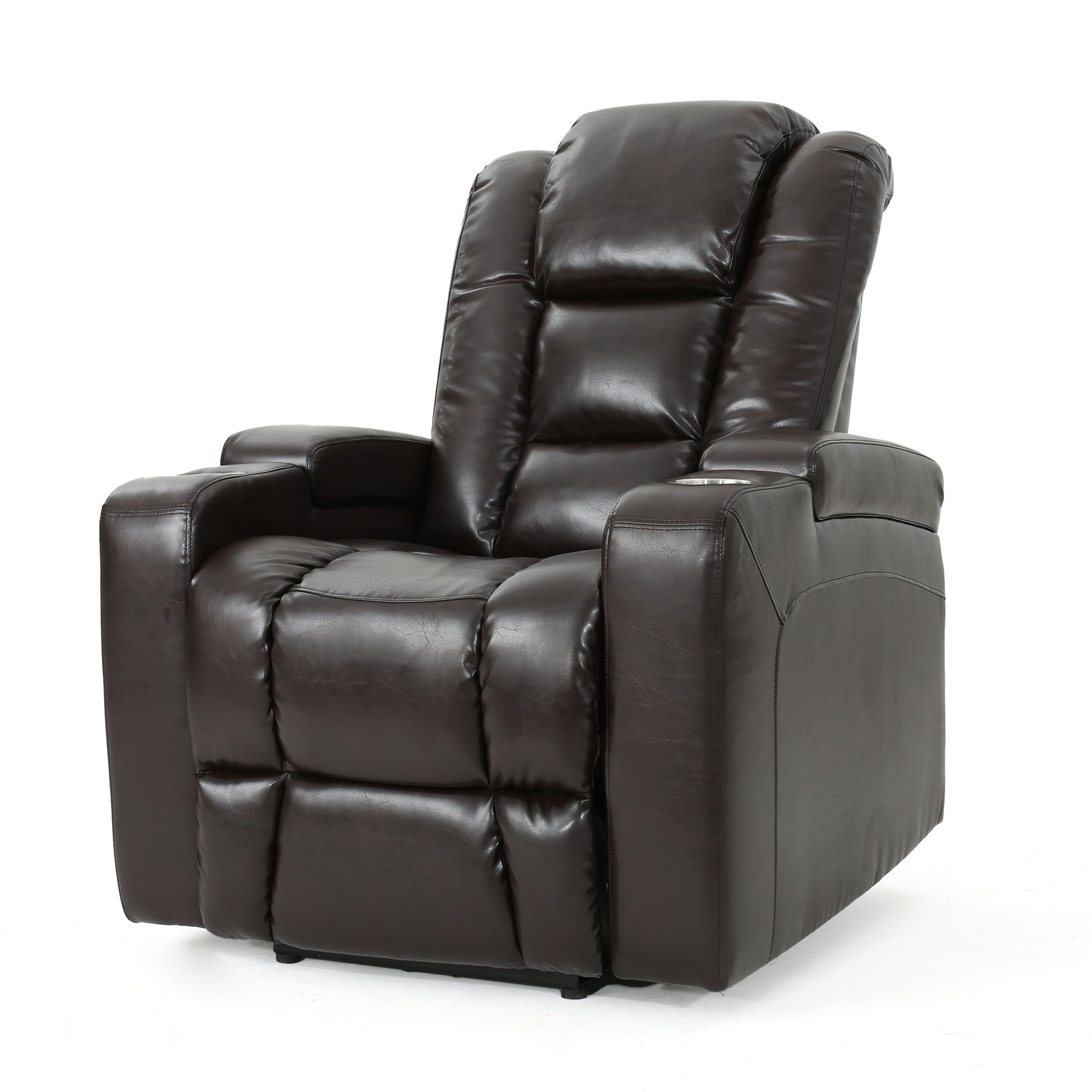 Wide Power Standard Recliner Chair With Arm Storage With USB