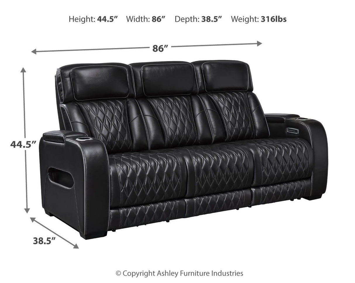 Boyington - Power Reclining Sofa With Adj Headrest by Signature Design by Ashley® | Bel Furniture