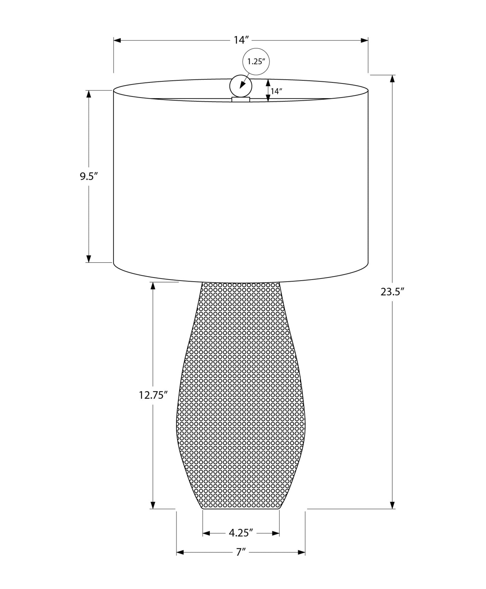 Lighting, Table Lamp, Resin, Contemporary - Gray