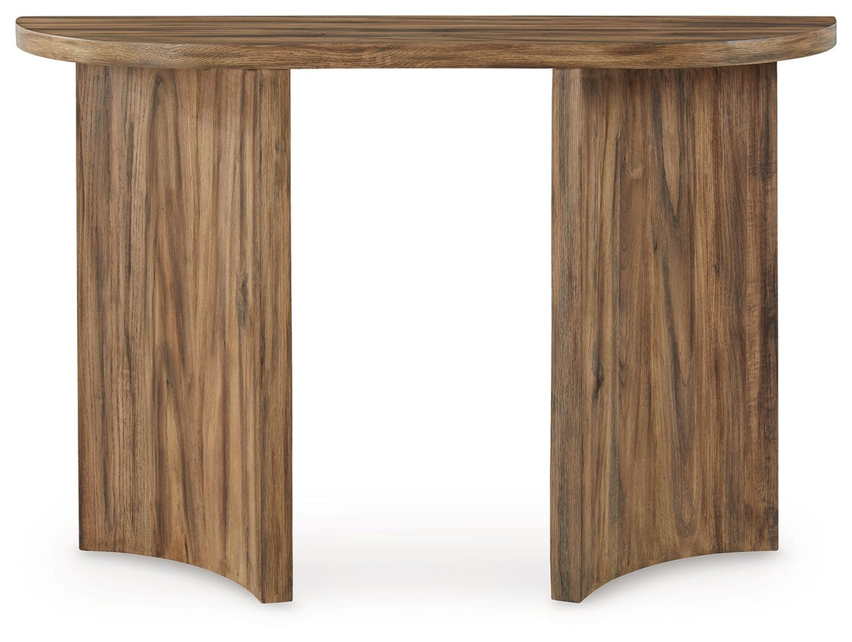 Austanny - Warm Brown - Sofa Table by Signature Design by Ashley® | Bel Furniture