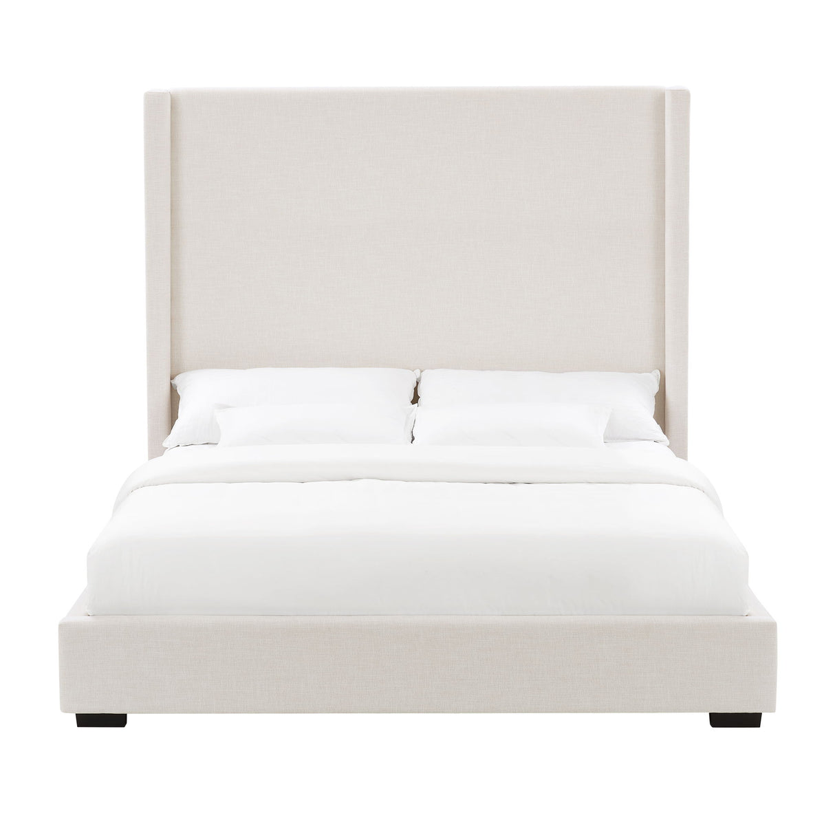 Hampton - Upholstered Platform Bed With Tall Headboard