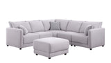 Penelope - Fabric Reversible Modular Sectional Sofa With Ottoman And Pillows by Lilola Home | Bel Furniture