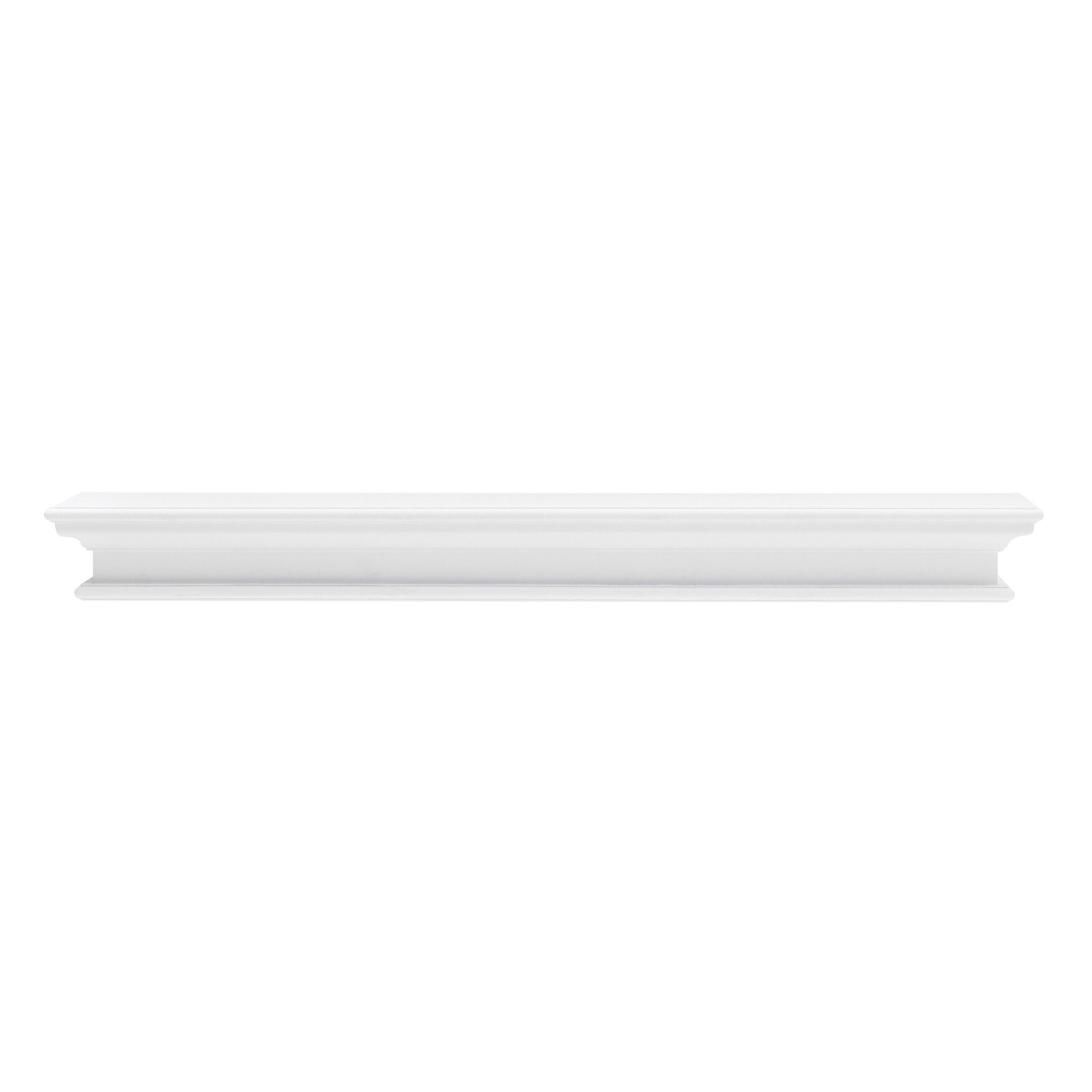 Classic Floating Wall Shelf - Whitw