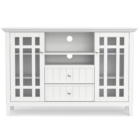 Bedford - Handcrafted Tall TV Media Stand by Simpli-Home | Bel Furniture