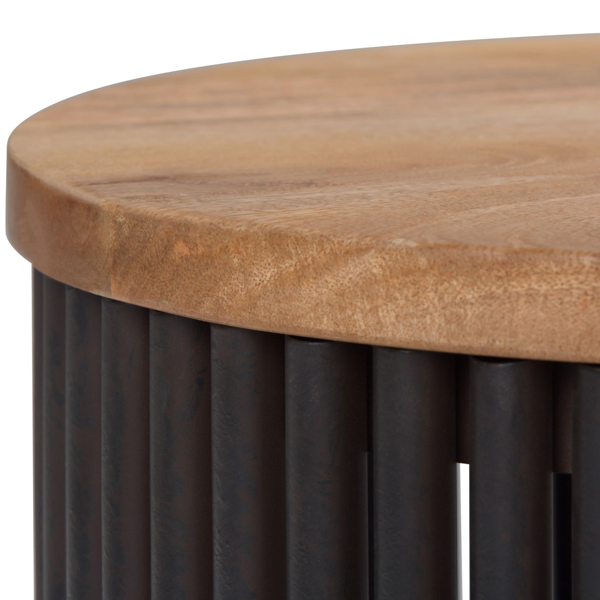 Demy - Accent Table - Natural / Black by Simpli-Home | Bel Furniture